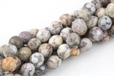 Natural Mai Jasper, High Quality in Faceted Round, 6mm, 8mm, 10mm, 12mm- Full 15.5 Inch Strand Gemstone Beads