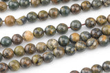 Natural Waterstone Jasper, High Quality in Faceted Round, 6mm, 8mm, 10mm, 12mm -Full Strand 15.5 inch Strand Gemstone Beads