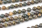 Natural Waterstone Jasper, High Quality in Faceted Round, 6mm, 8mm, 10mm, 12mm -Full Strand 15.5 inch Strand Gemstone Beads