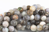 Natural Bamboo Agate, High Quality in Faceted Round 6mm 8mm 10mm-Full Strand 15.5 inch Strand- Gemstone Beads