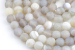 Natural Matte Faceted Banded Agate, High Quality in Matte Faceted Round, 6-10mm Gemstone Beads