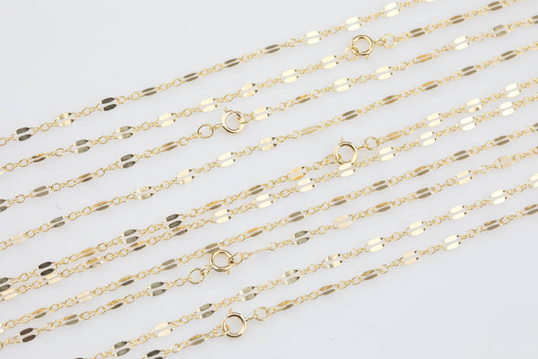 14K GOLD FILLED NECKLACE Chain, Wholesale Delicate Everyday Chain- 14 inch Choker