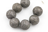 Diamond Pave Round Beads- All SIzes