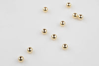 GOLD FILLED Round Beads Made in USA- Round Seamless Beads Balls - 1420 Gold Filled- 2mm 3mm 4mm 5mm 6mm