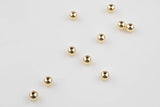 GOLD FILLED Round Beads Made in USA- Round Seamless Beads Balls - 1420 Gold Filled- 2mm 3mm 4mm 5mm 6mm