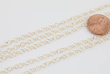 Gold Filled Round Chain, 3.4mm, Wholesale, USA Made, Chain by foot