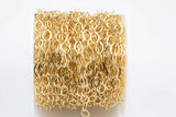 6.1mm Flat Oval Chain Gold Fill Chain -- By the Foot- 14/20 Permanent Jewelry Chain