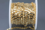 pvd Ion Plated 4mm Sequin Disc Chain- Gold Filled Round Disc Circle Chain Coin Chain, Chain by Yard, Wholesale, BULK Low Price