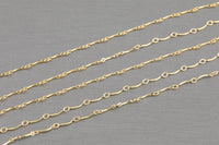 Gold Filled Satellite Curved Tubed Chain, Wholesale, USA Made, Chain by foot Permanent Jewelry Chain