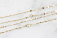 GOLD FILLED CHOKER Necklaces, Already Made Ready to Wear Hang Pendant-beaded chain, satellite chain, bar chain, cable chain, 12" + 2" ext