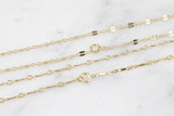 GOLD FILLED CHOKER Necklaces, Already Made Ready to Wear Hang Pendant-beaded chain, satellite chain, bar chain, cable chain, 12" + 2" ext