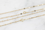 GOLD FILLED CHOKER Necklaces, Already Made Ready to Wear Hang Pendant-beaded chain, satellite chain, bar chain, cable chain, 12" + 2" ext