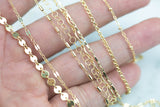 GOLD FILLED CHOKER Necklaces, Already Made Ready to Wear Hang Pendant-beaded chain, satellite chain, bar chain, cable chain, 12" + 2" ext