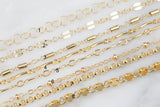 14kt Gold Filled Necklace USA Made - Hand Made and Made to Order- Permanent Jewelry Necklace - Custom and Standard Length- Made in USA