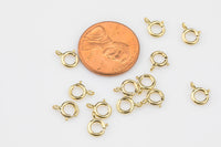 Gold Filled Closed Spring Ring Clasp- 14/20 Gold Filled- USA Product-5.5mm- 10 pieces per order