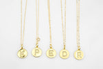 Alphabet Letter Letters Round Charms Gold and Silver / White Gold - 14mm Coin - Perfect for personalization Letters