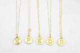 Alphabet Letter Letters Round Charms Gold and Silver / White Gold - 14mm Coin - Perfect for personalization Letters
