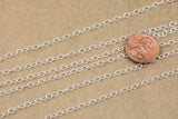 3.5mm Twisted Oval Sterling Silver- Silver 925 sterling silver 925ss guaranteed 925 silver made in USA