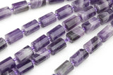 Natural Amethyst- Faceted Barrel Beads- High Quality- 10x14mm- Full Strand 16" - 22 Pieces Gemstone Beads