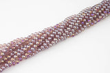 6mm Violet Topaz AB Crystal Smooth Round - 2 strands or 10 strands