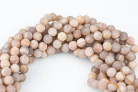 Natural Sunstone Beads High Quality Smooth Matte Faceted 6mm 8mm 10mm 12mm 15.5-16" A Quality Beads AAA Quality Smooth Gemstone Beads