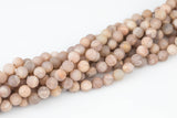 Natural Sunstone Beads High Quality Smooth Matte Faceted 6mm 8mm 10mm 12mm 15.5-16" A Quality Beads AAA Quality Smooth Gemstone Beads