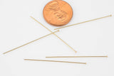 Gold Filled Head Pin Headpins - 24 Ga- 14/20 Gold Filled- USA Product-1.5 Inches- 10 pieces per order