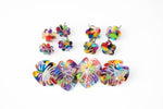 6-8pcs Earring Studs Tortoise Shell Acetate - Multicolor Selection