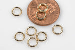 Gold Filled 5mm 6mm 7mm Round Split Ring- 14/20 Gold FIlled- USA Made- 4-8 Pieces per order- Spring Ring