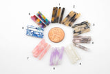 16pcs Acetate Stick Charm Pendant- 3*20mm- 16 Pieces per Order Tortoise Shell