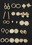 8pcs Matte Gold Earring Earrings stud findings High Quality Matte Gold Plating 8pcs/4 pairs