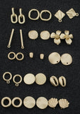8pcs Matte Gold Earring Earrings stud findings High Quality Matte Gold Plating 8pcs/4 pairs