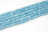 Aquamarine Quartz 8mm 10mm 15.5 inch Strand