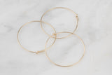 Gold Filled Hoop Earing- 14/20 Gold Filled- Made in USA -15mm 20mm-30mm-45mm- 2 pieces per order- 1 pairs