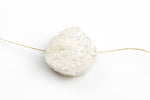 MYSTIC OVAL DRUZY Pendant / beads. Small or Large. Ab finish. 0.50 to 0.8 inch long. 4 pieces.