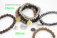 8mm Stackable Crystal Elastic Bracelets - Handmade with High Quality Elastic - WHOLESALE- 8mm 7.5"