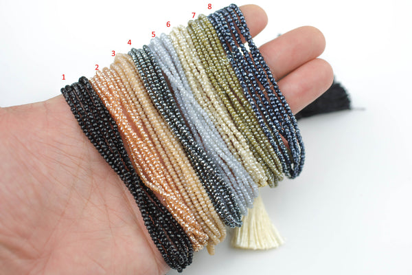 High Quality Wrap Bracelet with Tassels - Adjustable Tassels Bracelets - Stackable Bohemian Style - Made with Crystals 5 Styles