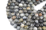 Natural Eagle Eye Beads - Round - Grade AAA - Size 6mm 8mm 10mm - Full Strand 15.5 inch Strand- Mixed Smooth Gemstone Beads