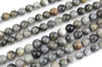 Natural Eagle Eye Beads - Round - Grade AAA - Size 6mm 8mm 10mm - Full Strand 15.5 inch Strand- Mixed Smooth Gemstone Beads