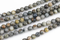 Natural Eagle Eye High Quality in Faceted Round-Full Strand 15.5 inch Strand Gemstone Beads