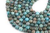 Natural Blue Mexican Crazy Laced Agate Round 4mm, 6mm, 8mm, 10mm, 12mm- Full 15.5 Inch Strand AAA Quality Smooth Gemstone Beads