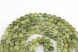 Natural Olive Jade- Full Strands-15.5 inches-6mm- Nice Size Hole- Diamond Cutting,High Facets-Nice and Sparkly-Faceted Coin Gemstone Beads