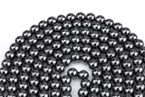 HEMATITE Gray Hematite Beads Smooth Round Beads AAA 2mm 3mm 4mm 6mm 8mm 10mm 12mm 15.5" Strand