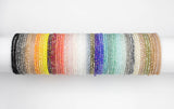 6pcs CUTE Stackable Tiny Petite Crystal Elastic Bracelets. High Quality Elastic. 3mm to 3.5mm