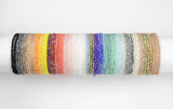 6pcs CUTE Stackable Tiny Petite Crystal Elastic Bracelets. High Quality Elastic. 3.5-4mm