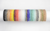 6pcs CUTE Stackable Tiny Petite Crystal Elastic Bracelets. High Quality Elastic. 3.5-4mm