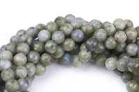 Natural Labradorite Beads Faceted Round 6mm 8mm 10mm 12mm Gemstone Beads