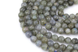 Natural Labradorite Beads Faceted Round 6mm 8mm 10mm 12mm Gemstone Beads