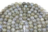 Natural Labradorite, High Quality in Faceted Round- Medium Dark 4mm, 6mm, 8mm, 10mm, 12mm, 14mm Gemstone Beads