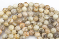 Natural Autumn Jasper, High Quality in Faceted Round, 6mm, 8mm, 10mm, 12mm- Full 15.5 Inch Strand Gemstone Beads